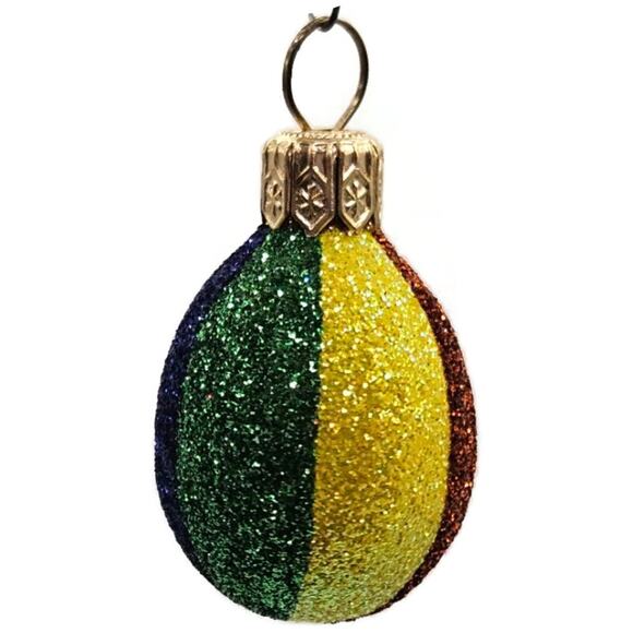 Patricia Breen Miniature Egg Rainbow Shines Easter Purple Christmas Ornament - Picture 9 of 10